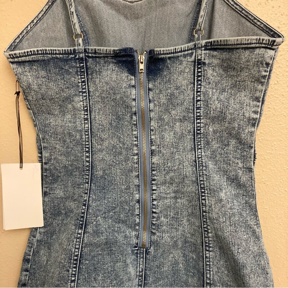 Iris Denim Bodycon Dress - Picture 6 of 11